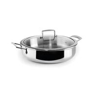 IBILI - Cuisinière tricouche Triply Natural 28 cm, acier inoxydable, convient pour induction, sans antiadhésif