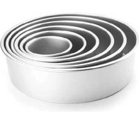 Ibili Forme ronde droite extra haute 25x10 cm Argent Argent One Size