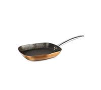 IBILI - Grill Natura Copper, 28 x 28 cm, Aluminium, Antiadhésif style pierre, Compatible avec l’induction