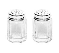 Ibili Lot De 2 Petites Poivrière Ou Salière Verre Inox