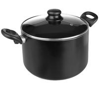 IBILI Marmite Inducta 20 cm – Aluminium antiadhésif, couvercle en verre, compatible induction