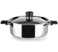 IBILI - Marmite avec couvercle Svea, 22 cm, Acier inoxydable 18/10, Compatible avec l’induction