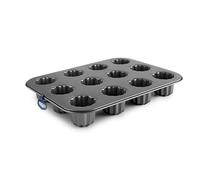Plaque de 12 Canelés Moka - Ibili - Noir - Acier Noir G