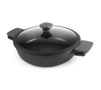 IBILI Neo - Sauteuse Antiadhésive avec Couvercle en Verre (24 cm) - Aluminium Forgé - Full Induction