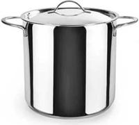 Ibili NOHA 605424 Casserole avec couvercle, acier inoxydable, 24 cm de diamètre, compatible avec les plaques à induction