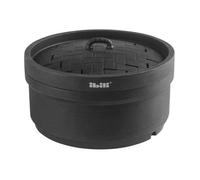 Ibili Panier vapeur 682900 18 x 10 cm avec couvercle noir