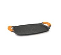 IBILI Plancha basique en pierre 36 x 23 cm, fonte d'aluminium, antiadhésif, induction