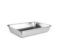 IBILI - Plat pour four rectactangolar Food Buffet, acier inoxydable 18/10, 41,50 x 29,40 x 6,20 cm