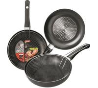 IBILI - Poêle à frire avec panier Indubasic, 26 cm, Aluminium, Antiadhésif, Compatible avec l’induction