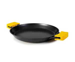 IBILI - Poêle à paella Evolution, 36 cm, Fonte d’aluminium, Antiadhésif, 6 portions, Compatible avec l’induction