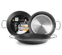 IBILI - Poêle à paella Fusion, 30 cm, Aluminium, Antiadhésif, 4 portions, Compatible avec l’induction
