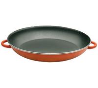 IBILI - Poêle à paella Orange, 34 cm, Acier émaillé vitrifié, 6 portions, Compatible avec l’induction