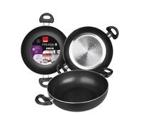 IBILI - Poêle Honda avec 2 poignées Inducta, 36 cm, Aluminium, Antiadhésif, Compatible avec l’induction