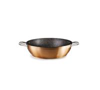 IBILI - Poêle Honda avec 2 poignées Natura Copper, 32 cm, Aluminium, Antiadhésif style pierre, Compatible avec l’induction