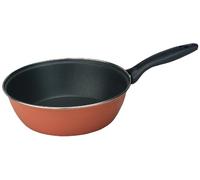 IBILI - Poêle Honda avec poignée et manche New Orange, 32 cm, Acier émaillé vitrifié, Antiadhésif, Compatible avec l’induction