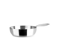 IBILI - Poêle Honda Triply Triply naturelle 28 cm, acier inoxydable, convient pour induction, sans antiadhésif