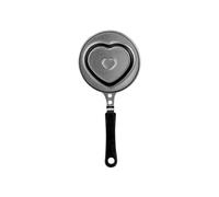 IBILI - Poêle mini-cœur Moka, 14 cm, Acier, Antiadhésif, Compatible avec l’induction