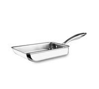 IBILI - Poêle Tamagoyaki tricouche Triply naturelle, 18 x 14 cm, acier inoxydable, convient pour induction, sans antiadhésif