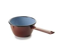 IBILI - Saucière conique avec bec verseur marron, 14 cm, Acier émaillé, Compatible avec l’induction