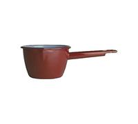 IBILI - Saucière conique avec bec verseur marron, 16 cm, Acier émaillé, Compatible avec l’induction