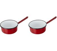 IBILI - Saucière Promo extra, 16 cm, Acier émaillé, Compatible avec l’induction (Lot de 2)