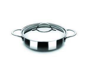 IBILI - Sauteuse avec Couvercle Noah, 24 cm, Acier Inoxydable 18/10, Compatible avec l’Induction