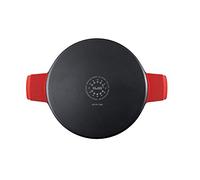IBILI - Sauteuse Excellent titanio en fonte d’aluminium, couvercle en verre et poignées en silicone, 28 cm, Antiadhésif, Compatible avec l’induction
