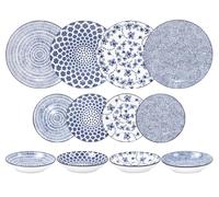 Service d'assiettes Armonia Bleu 12 pièces Ibili