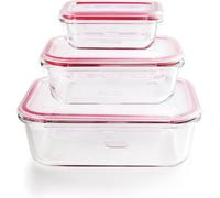 Ibili Set De 3 Boîtes De Conservation Alimentaire En Verre