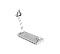 IBILI - Support à jambon pliable + rotatif Coupe Gourmet, acier inoxydable, 49 x 16 cm, Gris