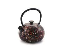 Ibili - Théière en Fonte Graffiti, 0,35 Litre, Intérieur Émaillé, Compatible avec les Plaques à Induction