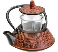 Ibili Théière en fonte Inde - 0,8 L, intérieur émaillé, compatible induction