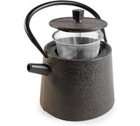 Ibili – Théière en fonte Nara 1,2 L, intérieur émaillé, compatible induction