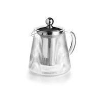 Ibili – Théière en verre avec filtre Elegant – 1200 ml – Verre borosilicate – Transparent