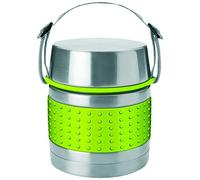 Ibili Thermogefäß Class für Lebensmittel 750 ml, Edelstahl, silber/grün