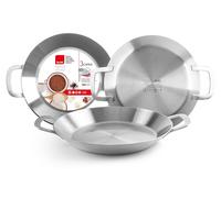 Ibili Tricapa poêle à paella en acier inoxydable 42 Cm argent argent One Size