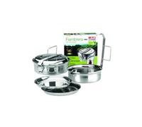 IBILI 720618 Boîte alimentaire avec 2 plats Inox 18 cm
