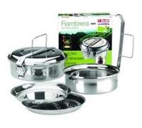 IBILI 720620 Boîte alimentaire avec 2 plats Inox 20 cm