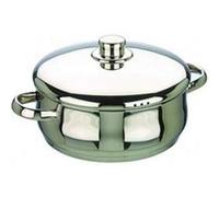 IBILI - Marmite avec couvercle Oslo, 20 cm, Acier inoxydable, Compatible avec l’induction