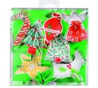 Ibili 723800 Lot de 7 coupe-pâtes étames Noël (7..11 cm)
