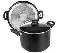 IBILI - Marmite avec couvercle en verre, Aluminium, 24 cm, Antiadhésif, Compatible avec l’induction