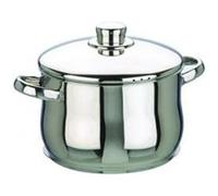IBILI - Marmite avec couvercle Oslo, 20 cm, Acier inoxydable, Compatible avec l’induction