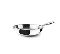 IBILI - Wok Triply Natural 20 cm, acier inoxydable, convient pour induction, sans antiadhésif