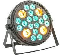 Ibiza Light BIGPAR-16RGBW4A - Projecteur PAR XXL 16 LED 4W RGBW 4-EN-1 + 4 LED 30W Ambre Noir
