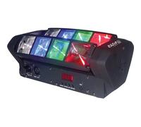 Ibiza Light - Effet Lumières Mini-Spider LED8-MINI à LEDS 8x3 W RGBW DMX - Soirées Fête Animation DJ Professionnels