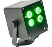 Ibiza Light TINYLED-RGB-WASH - Effet A LED 4 X 3W RGB 3-En-1 Miniature Sur Batterie Noir