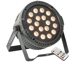 Ibiza - Projecteur Par Light THINPAR-18X1RGB Extra plat 18 LED RGB 1W