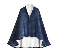 IBLUELOVER Poncho Châle Femme Couverture Plaid Cape Écharpe Double Face Polaire Couverture de Lit Canapé Voiture Salon Chambre Hiver Chaud Multi-Usage Cardigan Écharpe Wrap Cape Châle avec Bouton