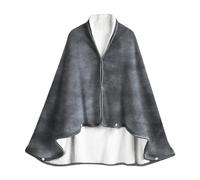 IBLUELOVER Poncho Châle Femme Couverture Plaid Cape Écharpe Double Face Polaire Couverture de Lit Canapé Voiture Salon Chambre Hiver Chaud Multi-Usage Cardigan Écharpe Wrap Cape Châle avec Bouton