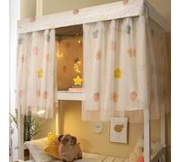 IBLUELOVER Rideau de Lit Superposés Moustiquaire Ciel de Lit en Tissu Rideau d'occultation pour Cabine Lits à Coucher Mezzanine Chambre Tente de Lits Dortoir étudiant Collèges Rideaux Couvre Cabane